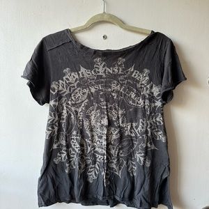 We the Free Black graphic tee size XS